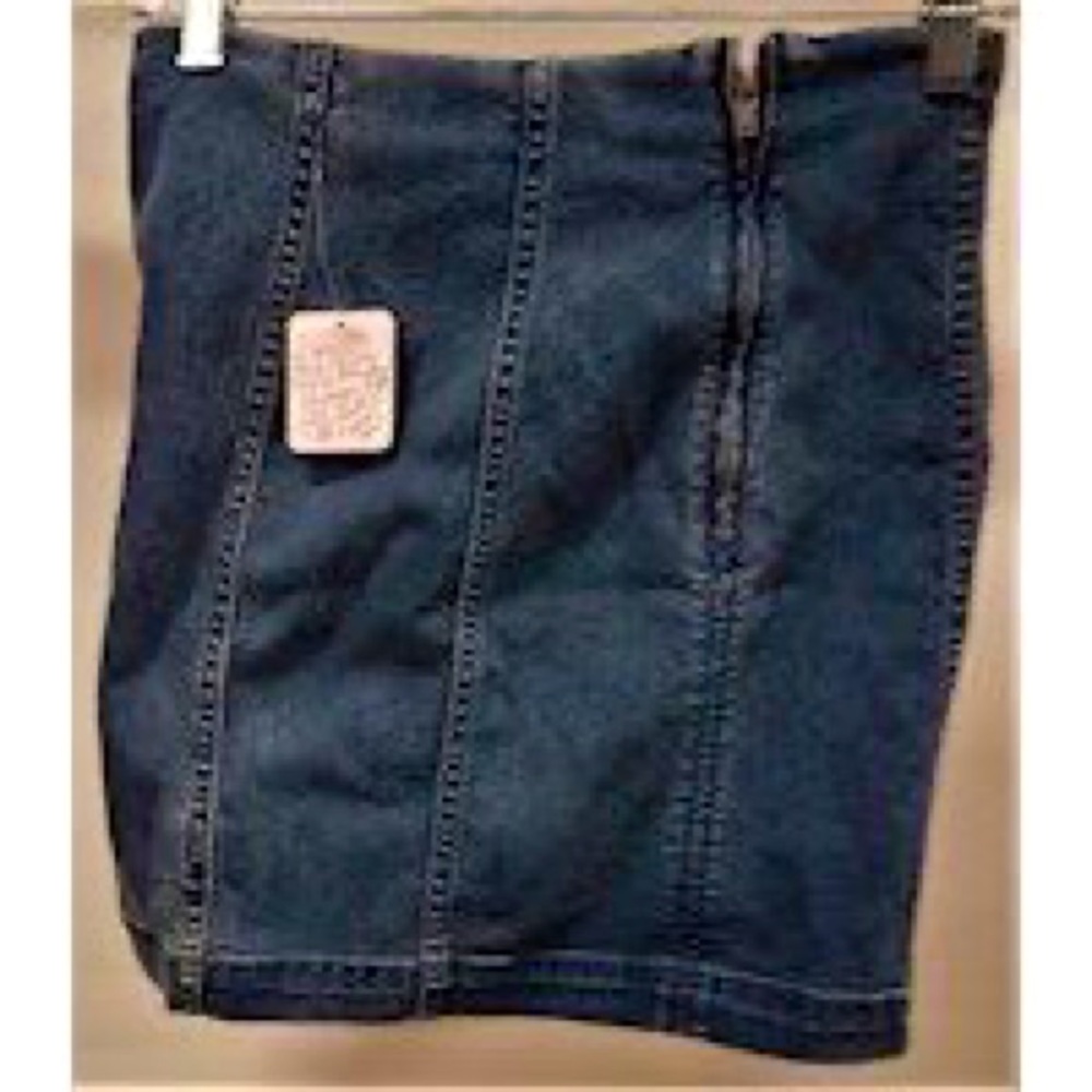 Free People Denim Mini Skirt.